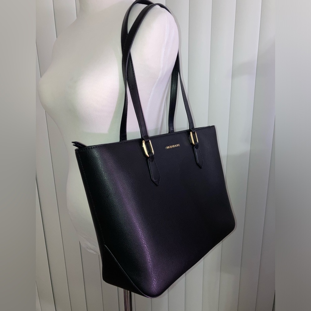 Michael Kors Laney Medium Top Zip Tote Bag Saffiano Leather NWT
